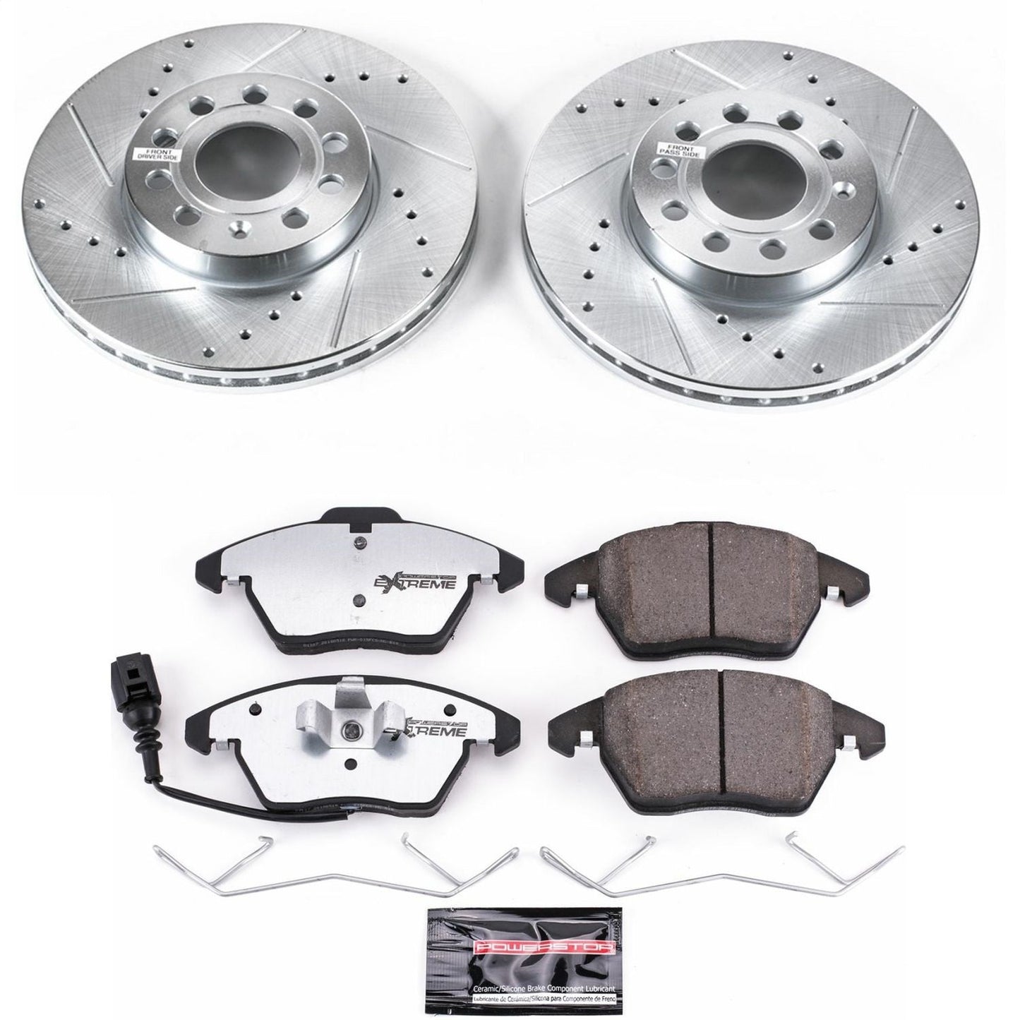 PowerStop Z26 Street Warrior Front Brake Kit | Audi A3 (10-12) (K4623-26)