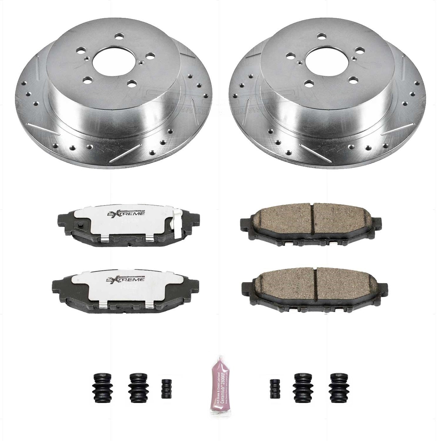 PowerStop Rear Z26 Street Warrior Brake Kit | Subaru Legacy (05-09) (K4632-26)