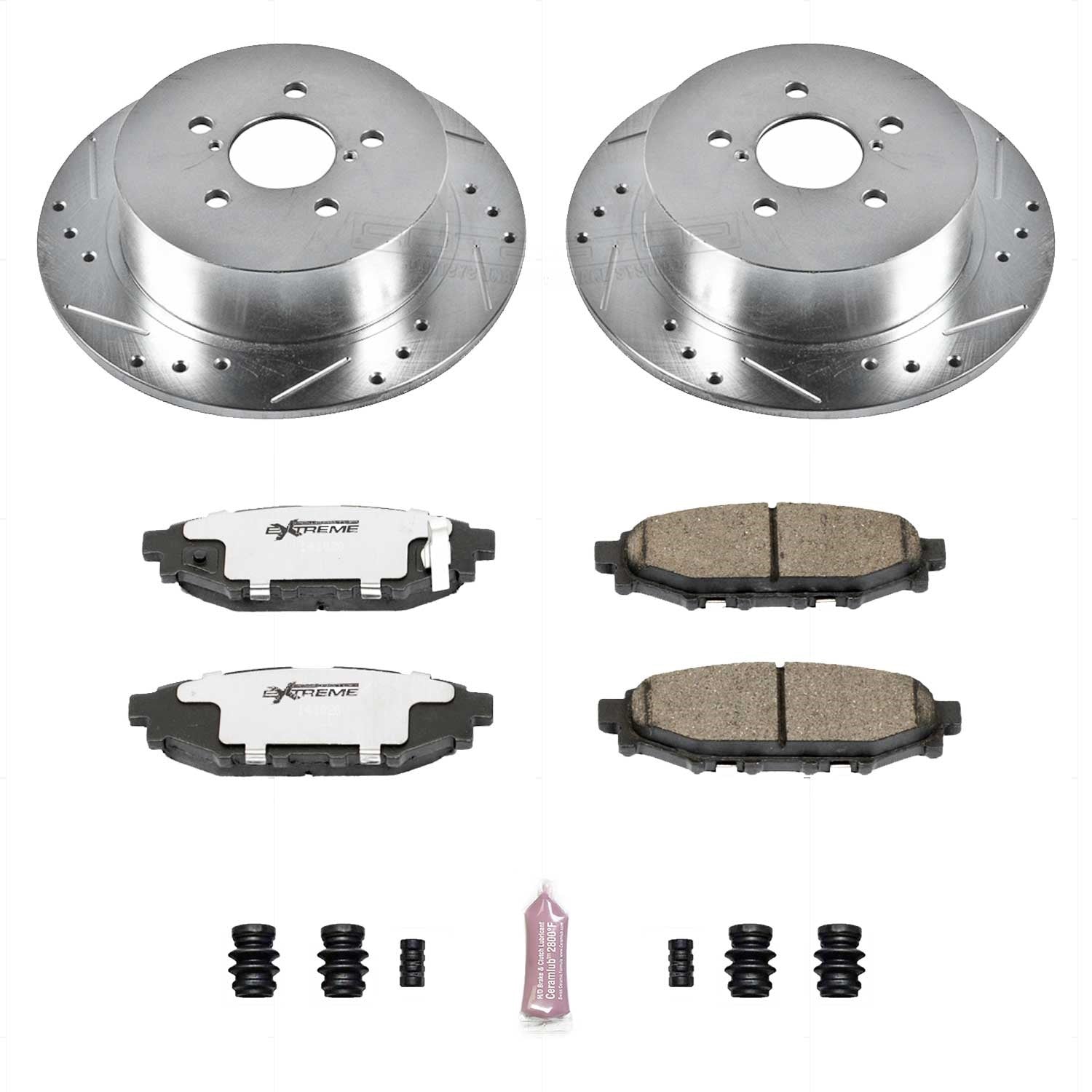 PowerStop Rear Z26 Street Warrior Brake Kit | Subaru Legacy (05-09) (K4632-26)