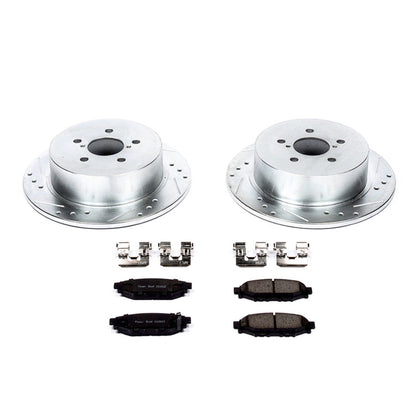 PowerStop Rear Z23 Evolution Sport Brake Kit | Subaru Legacy (05-09) (K4632)