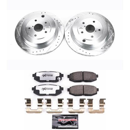 PowerStop Rear Z26 Street Warrior Brake Kit | Subaru B9 Tribeca (06-07) (K4645-26)