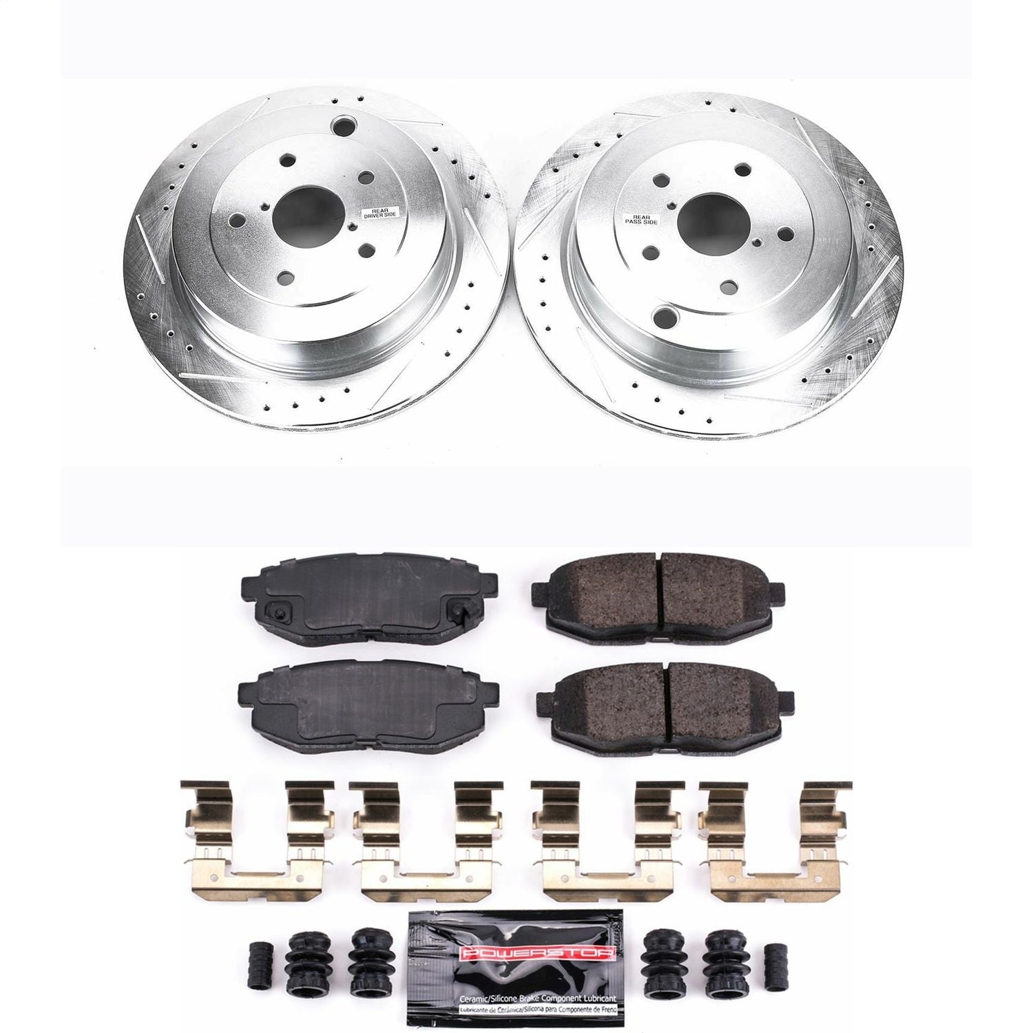 PowerStop Rear Z23 Evolution Sport Brake Kit | Subaru B9 Tribeca (06-07) (K4645)