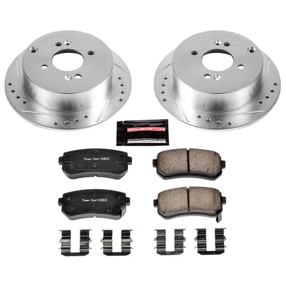 PowerStop Rear Z23 Evolution Sport Brake Kit | Hyundai Accent (06-07) (K4653)