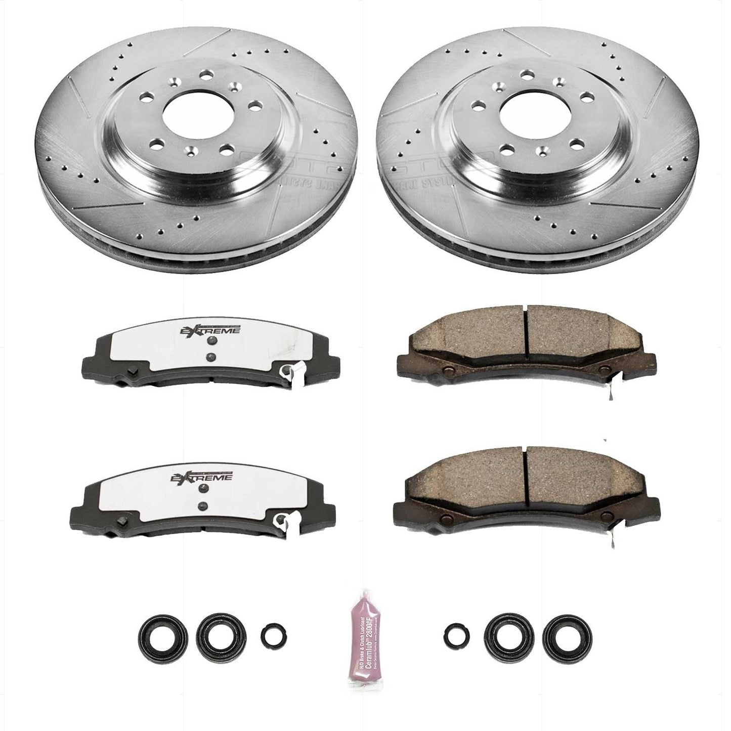 PowerStop Front Z26 Street Warrior Brake Kit | Buick Allure (08-09) (K4654-26)