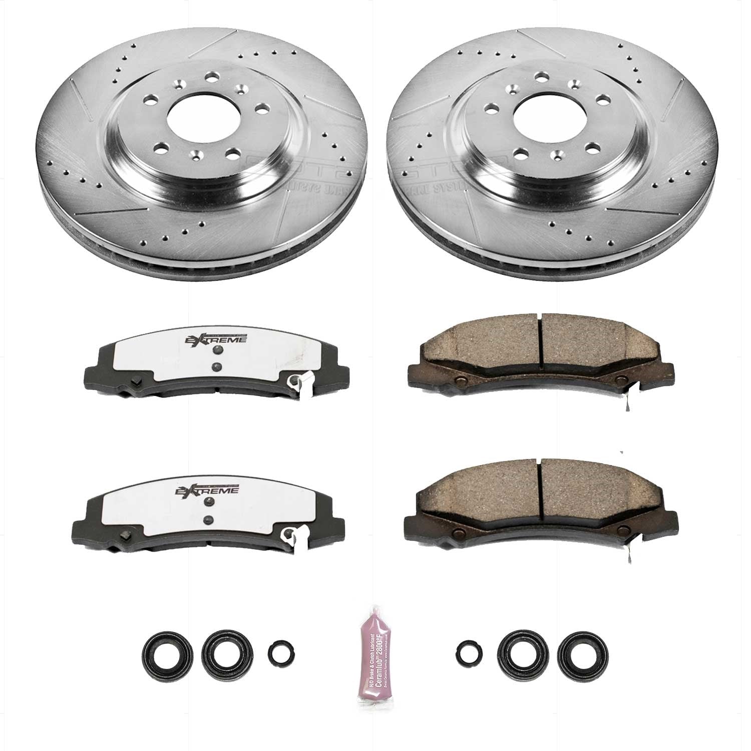 PowerStop Front Z26 Street Warrior Brake Kit | Buick Allure (08-09) (K4654-26)