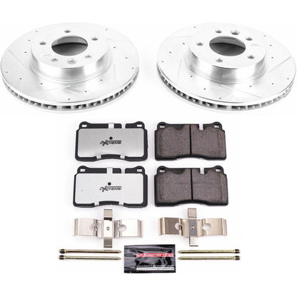 PowerStop Z26 Street Warrior Front Brake Kit | Volkswagen Touareg (06-17) (K4656-26)