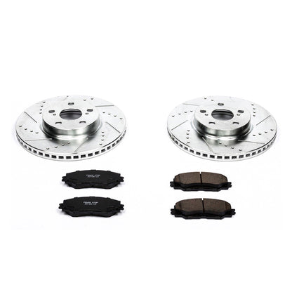 PowerStop Front Z23 Evolution Sport Brake Kit | Pontiac Vibe (09-10) (K4669)