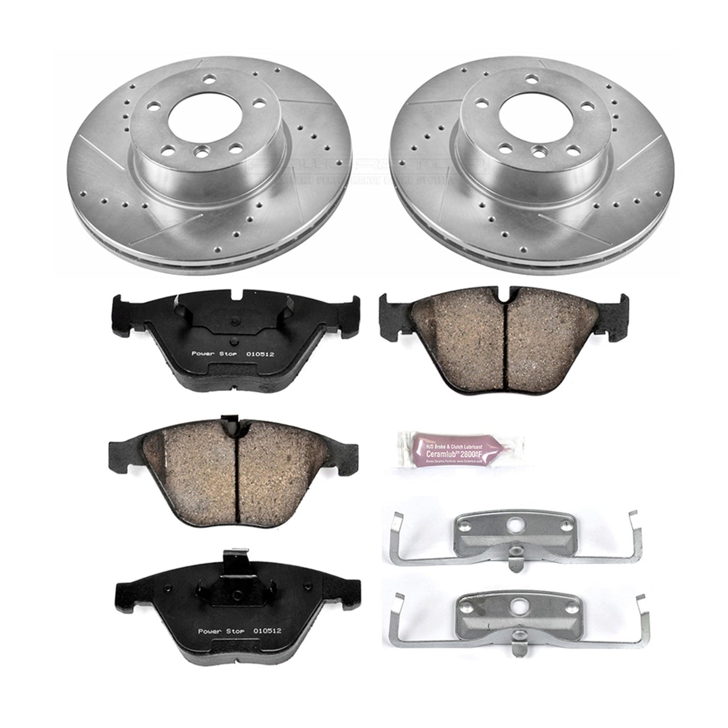PowerStop Front Z23 Evolution Sport Brake Kit | BMW 328i (08-10) (K4677)