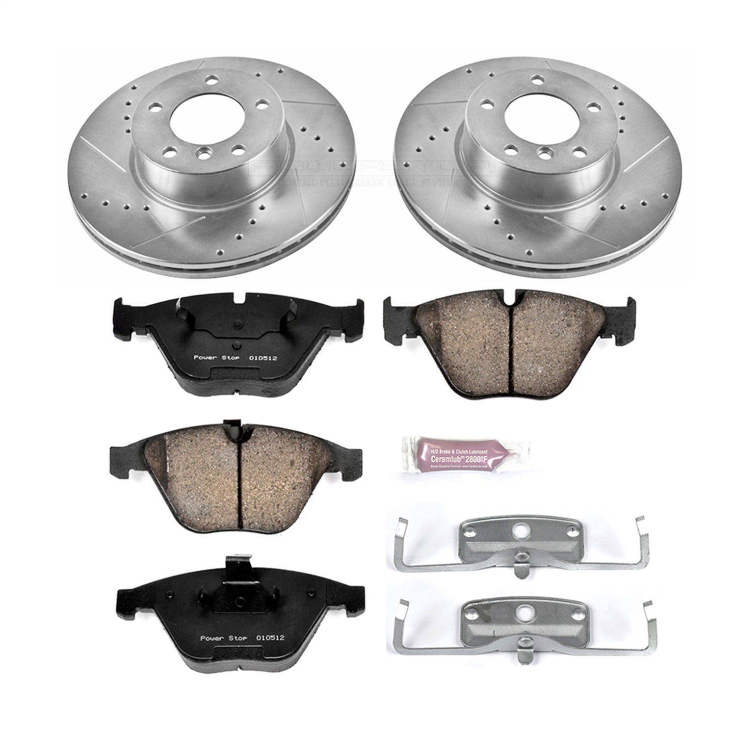 PowerStop Front Z23 Evolution Sport Brake Kit | BMW 328i (08-10) (K4677)