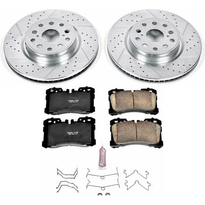 PowerStop Z23 Evolution Sport Front Brake Kit | Lexus LS460 (07-09) (K4686)