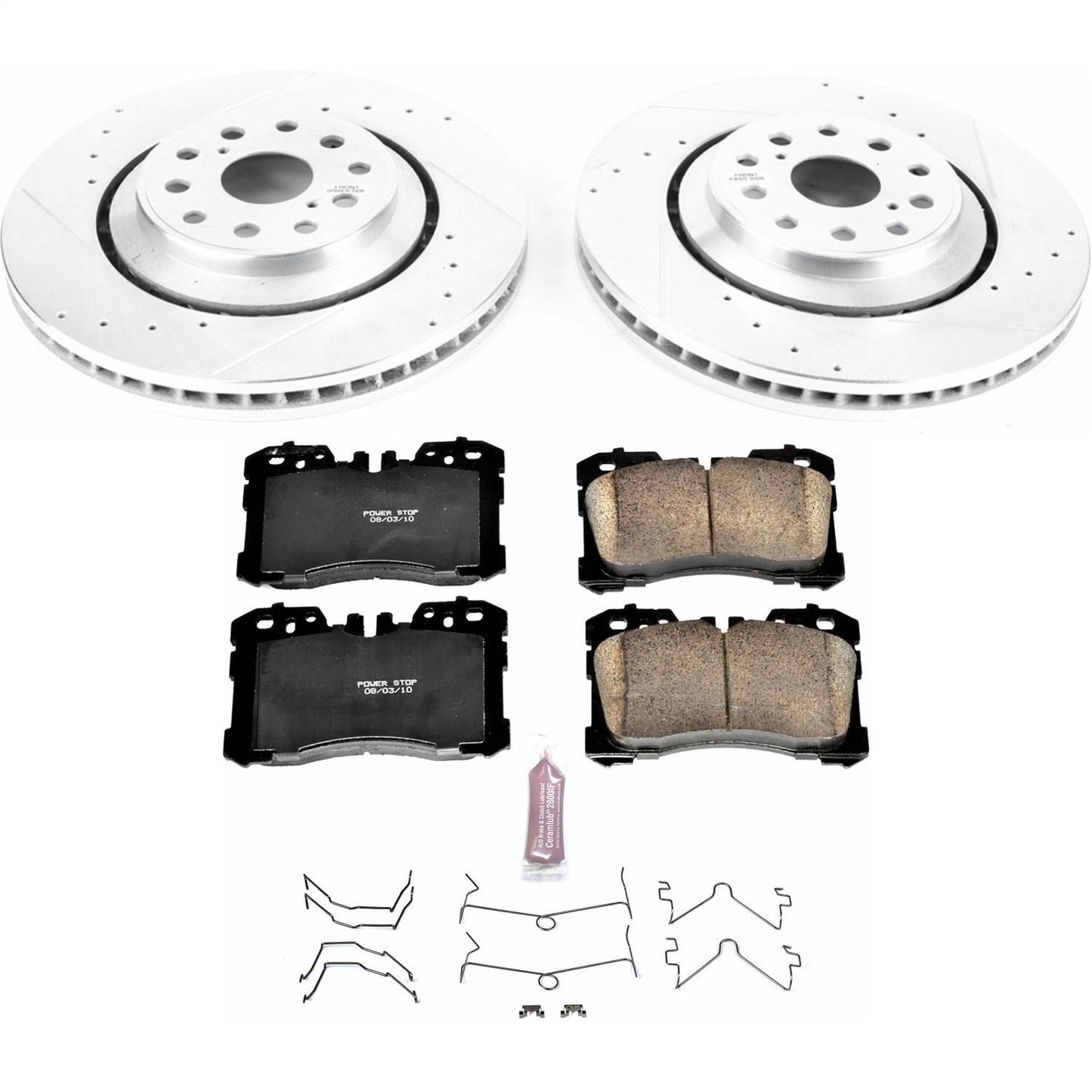 PowerStop Z23 Evolution Sport Front Brake Kit | Lexus LS460 (07-09) (K4687)