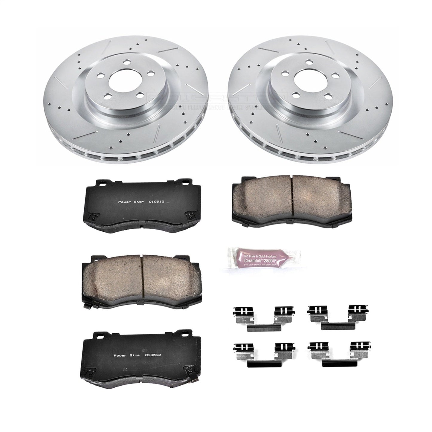 PowerStop Front Z23 Evolution Sport Brake Kit | Chrysler 300 (05-10) (K4695)