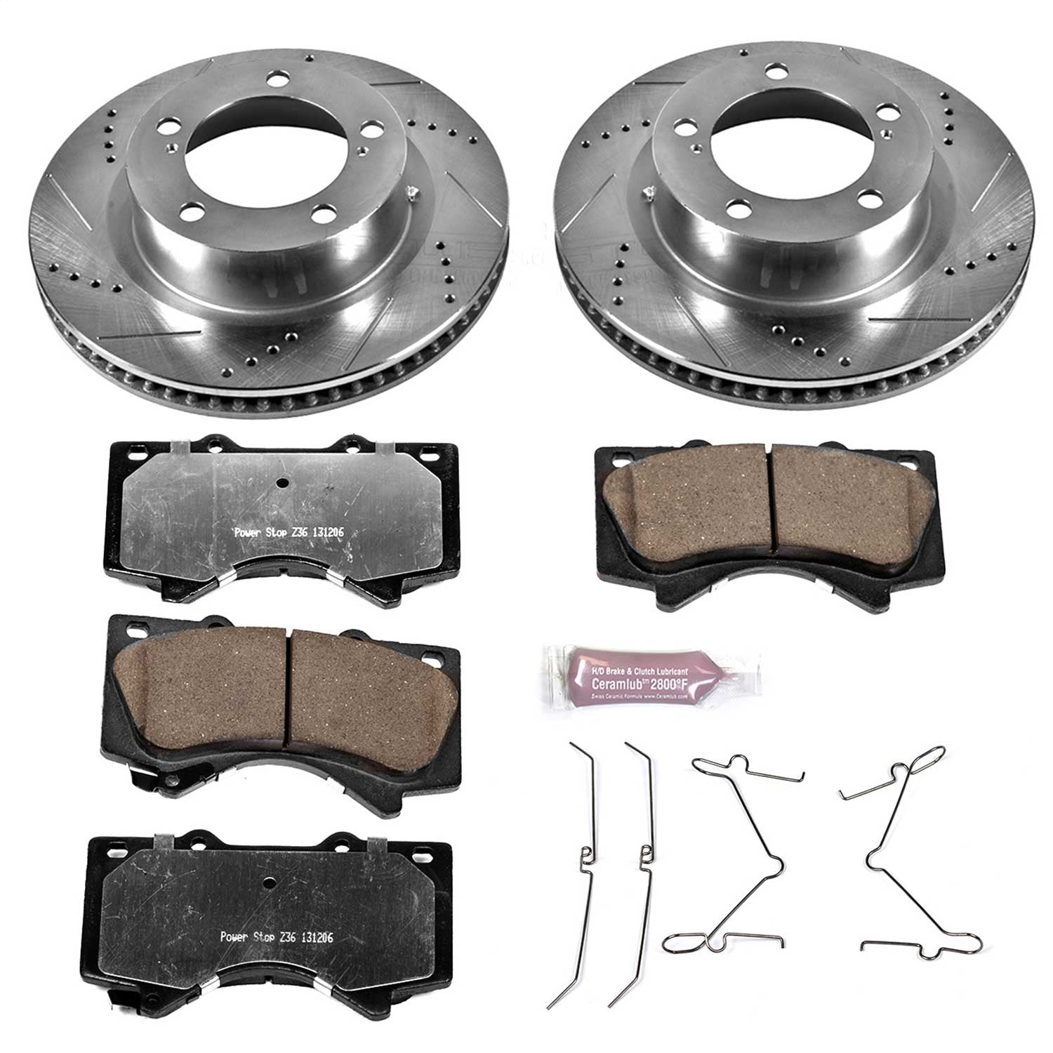 PowerStop Front Z36 Truck & Tow Brake Kit | Lexus LX570 (08-11) (K4696-36)