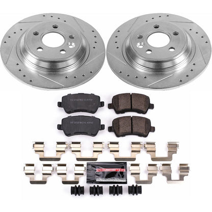 PowerStop Rear Z23 Evolution Sport Brake Kit | Volvo S60 (11-18) (K4704)