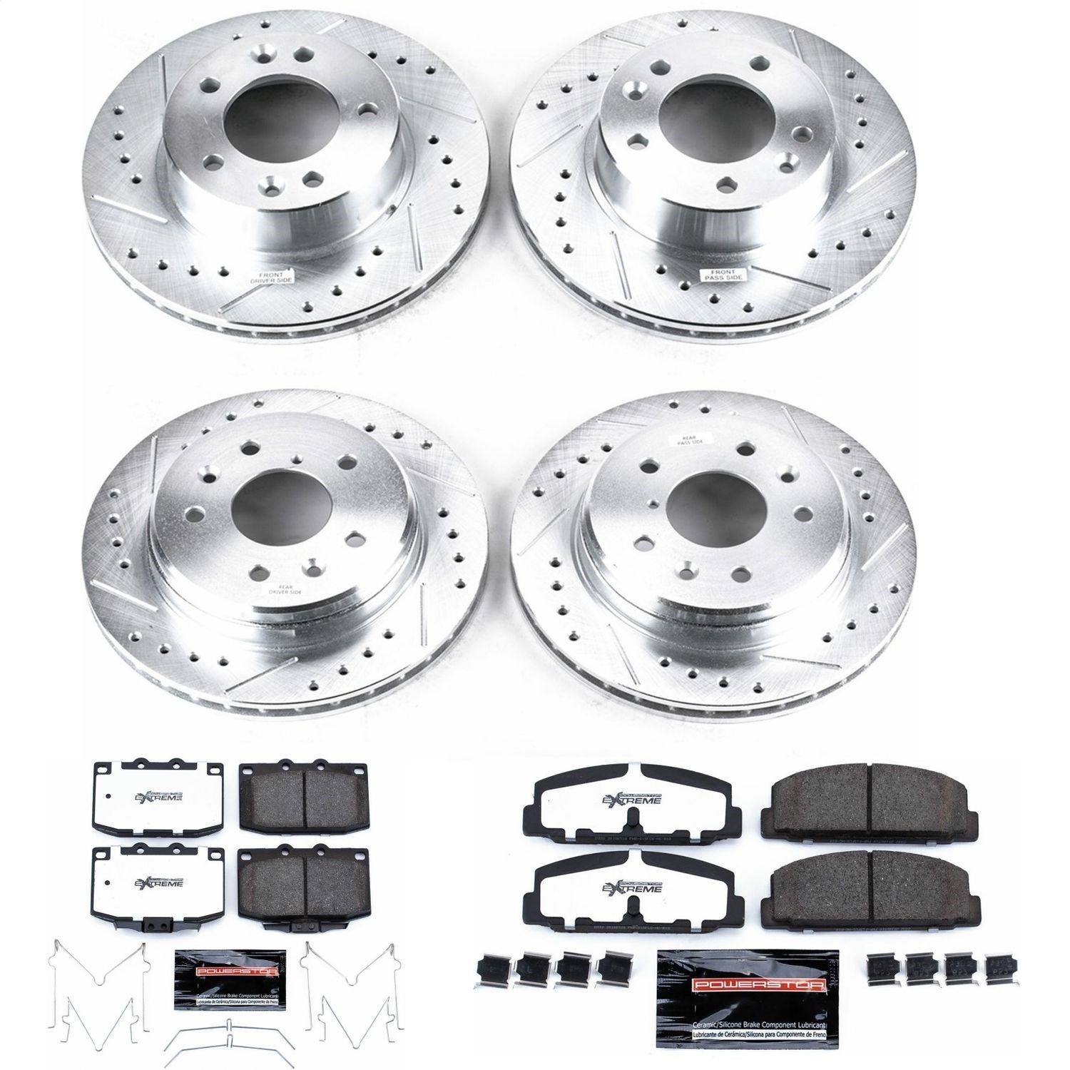 PowerStop Front & Rear Z26 Street Warrior Brake Kit | Mazda RX-7 (86-91) (K471-26)