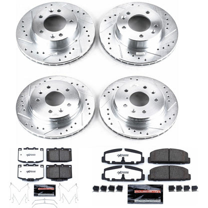 PowerStop Front & Rear Z26 Street Warrior Brake Kit | Mazda RX-7 (86-91) (K471-26)