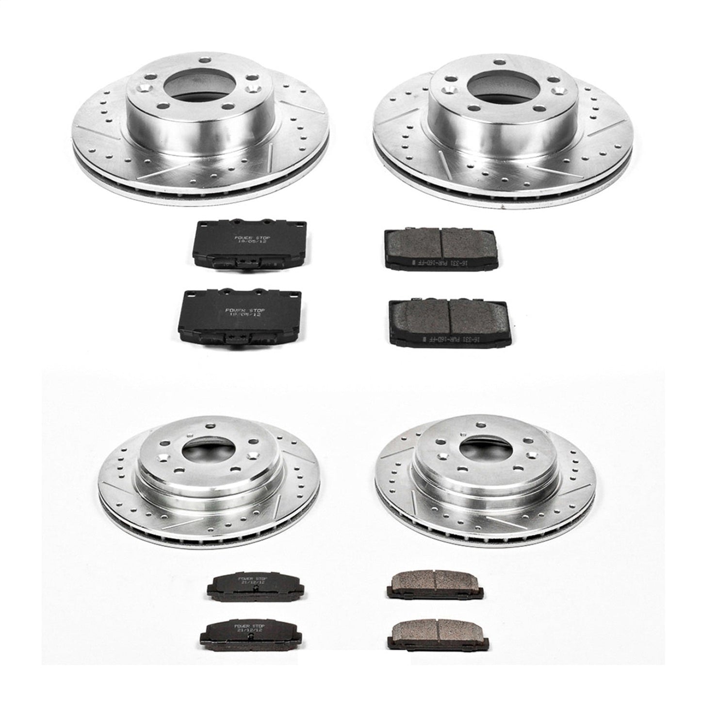 PowerStop Front & Rear Z23 Evolution Sport Brake Kit | Mazda RX-7 (86-91) (K471)