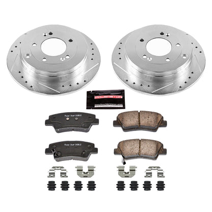PowerStop Rear Z23 Evolution Sport Brake Kit | Kia Amanti (07-09) (K4710)