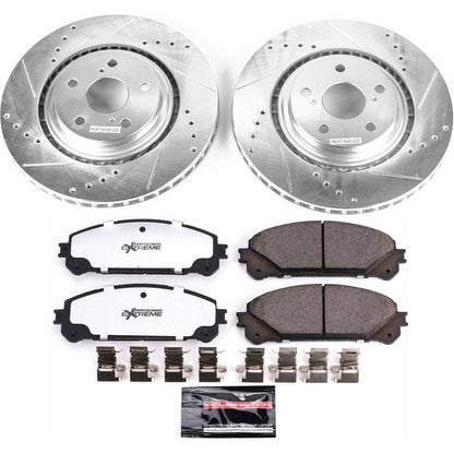 PowerStop Front Z36 Truck & Tow Brake Kit | Lexus NX200t (15-17) (K4713-36)