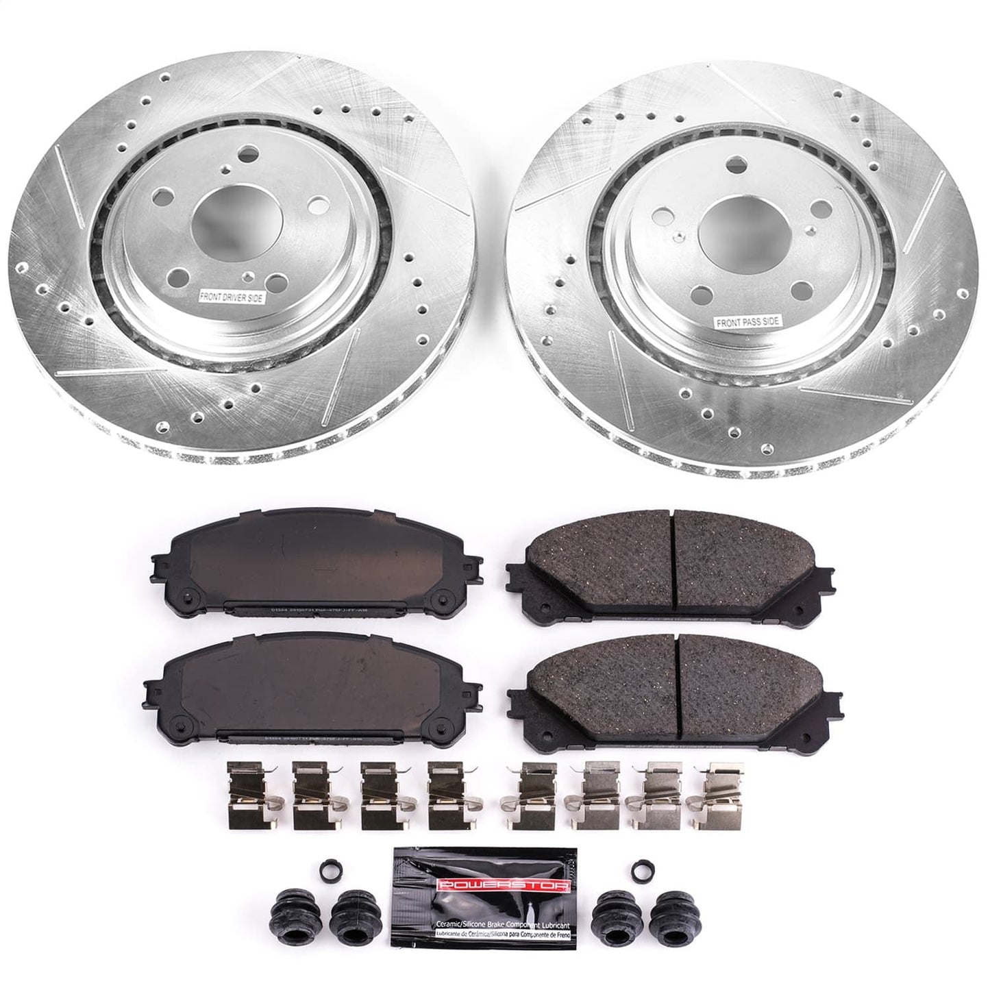 PowerStop Z23 Evolution Sport Front Brake Kit | Lexus NX200t (15-17) (K4713)