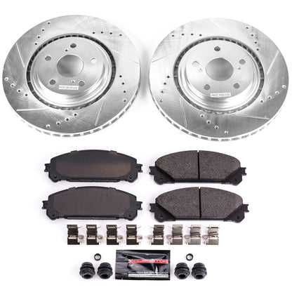 PowerStop Z23 Evolution Sport Front Brake Kit | Lexus NX200t (15-17) (K4713)