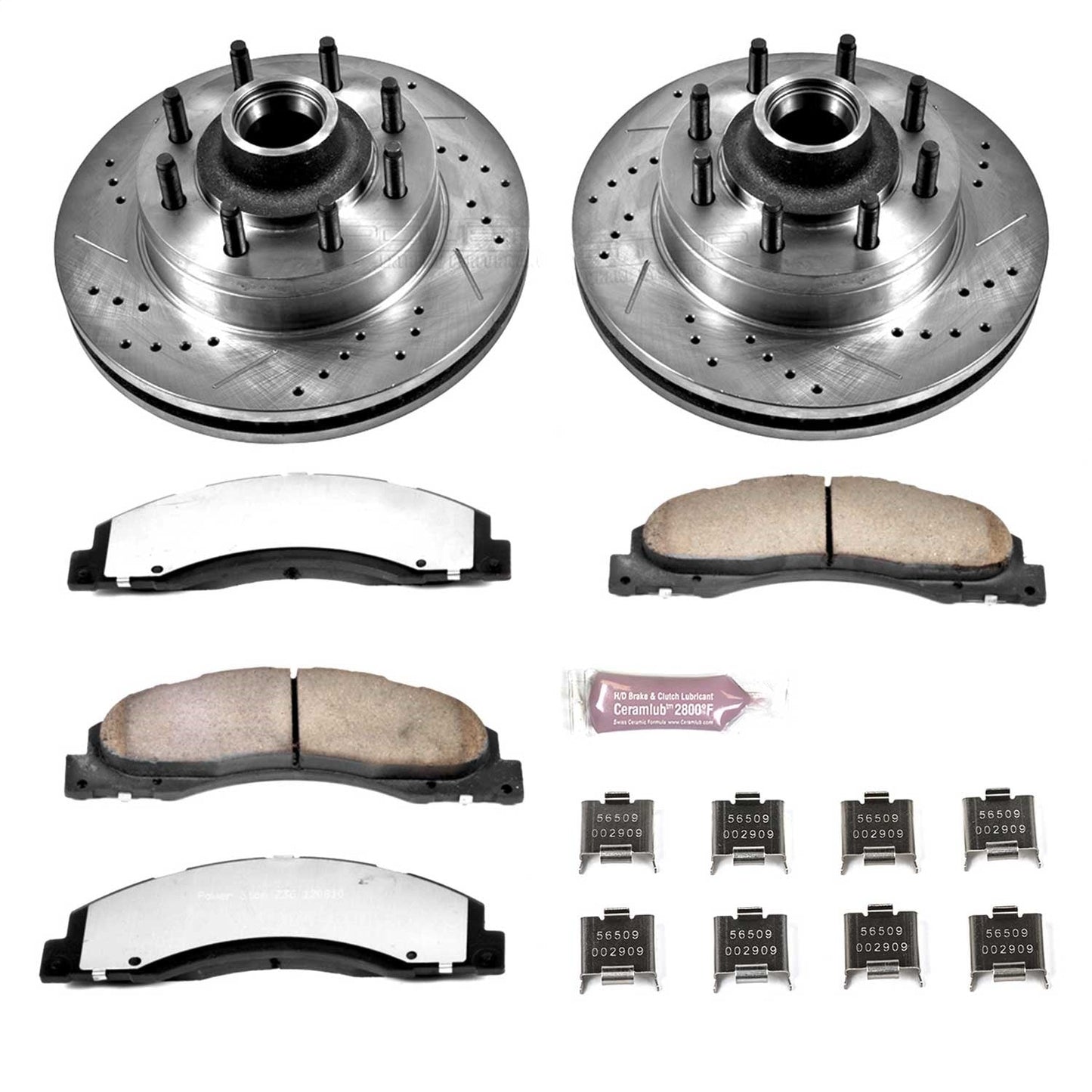 PowerStop Front Z36 Truck & Tow Brake Kit | Ford E-450 Super Duty (17-18) (K4716-36)