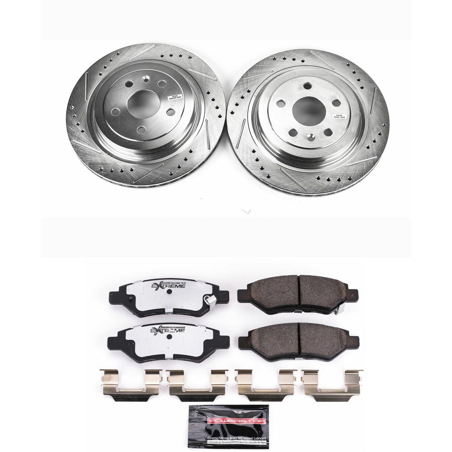 PowerStop Rear Z26 Street Warrior Brake Kit | Cadillac CTS (08-14) (K4723-26)