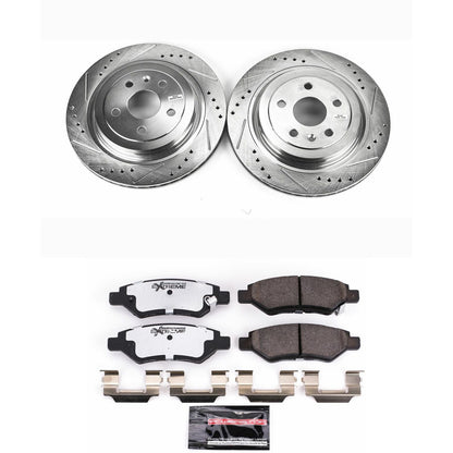 PowerStop Rear Z26 Street Warrior Brake Kit | Cadillac CTS (08-14) (K4723-26)