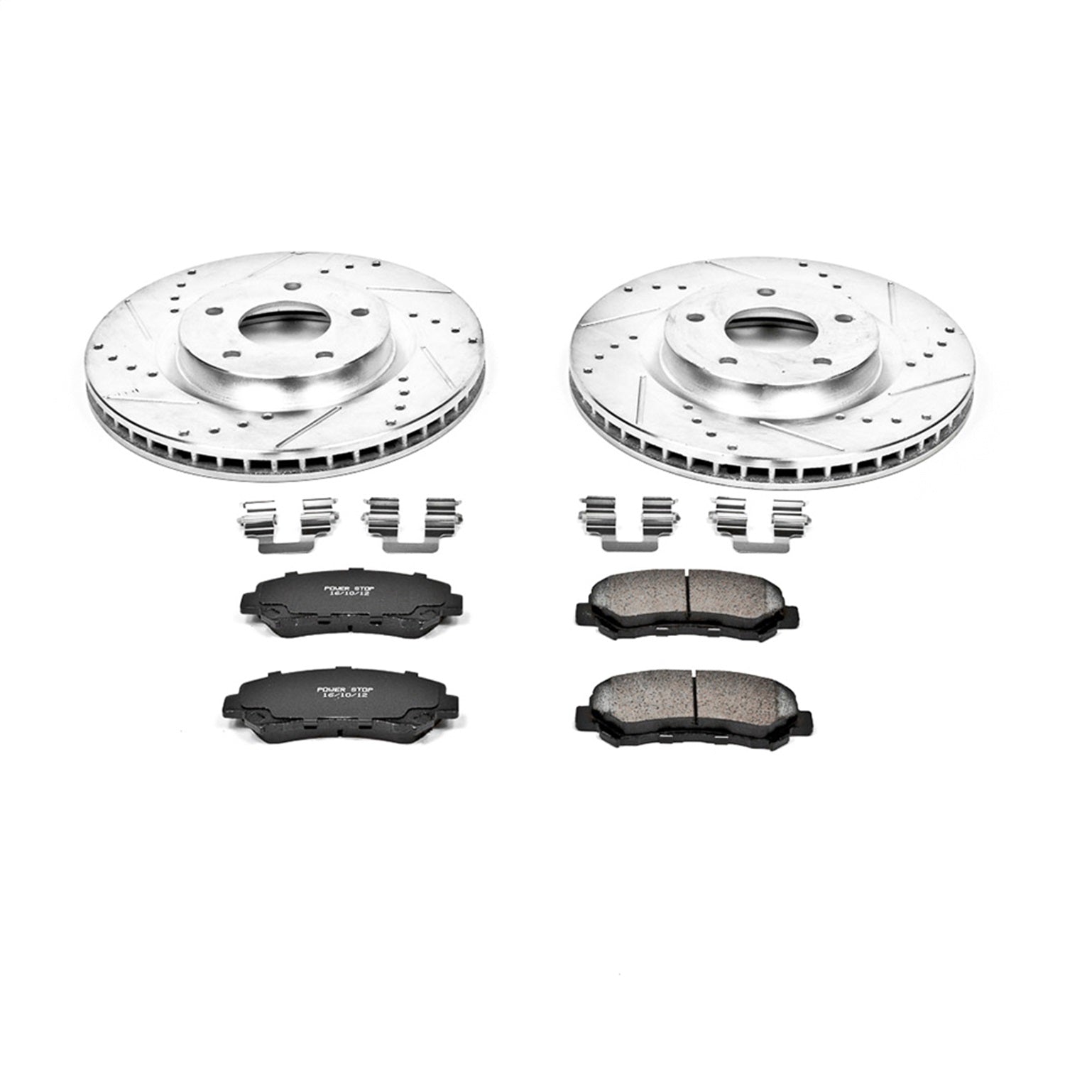 PowerStop Front Z23 Evolution Sport Brake Kit | Nissan Rogue (08-14) (K4724)
