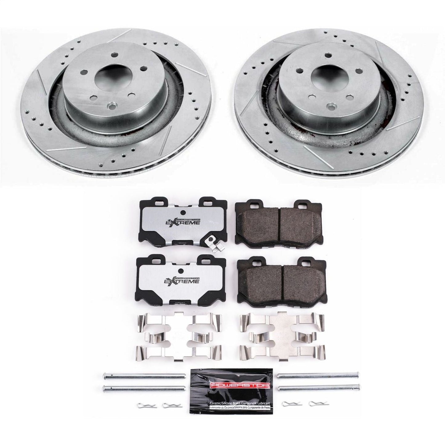 PowerStop Rear Z26 Street Warrior Brake Kit | Infiniti G37 (08-13) (K4732-26)