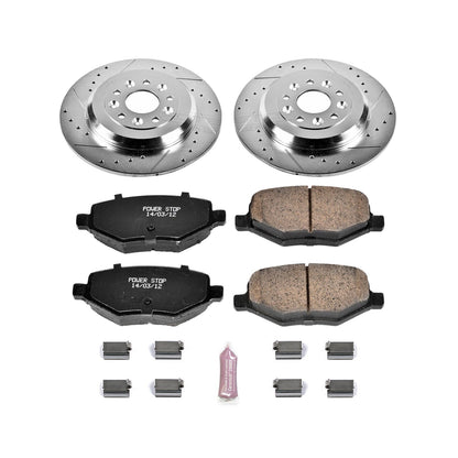 PowerStop Rear Z23 Evolution Sport Brake Kit | Ford Edge (11-15) (K4744)