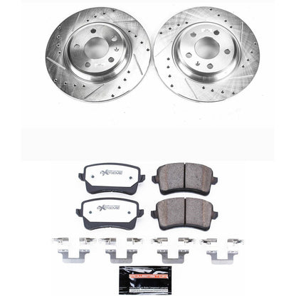 PowerStop Rear Z26 Street Warrior Brake Kit | Audi A4 (09-16) (K4745-26)