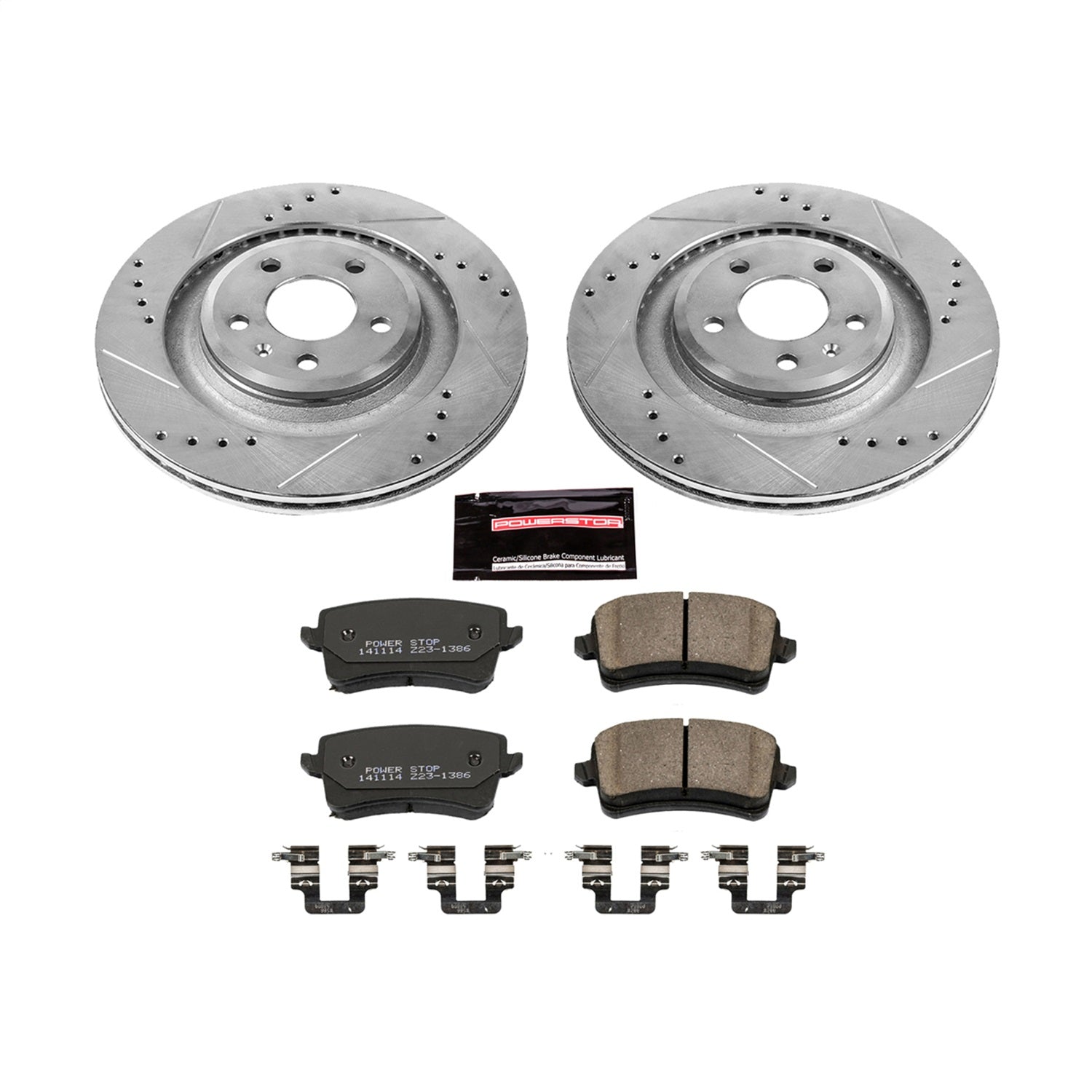 PowerStop Rear Z23 Evolution Sport Brake Kit | Audi S4 (10-11) (K4746)