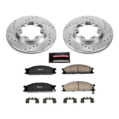 PowerStop Front Z23 Evolution Sport Brake Kit | Nissan D21 (86-94) (K4837)