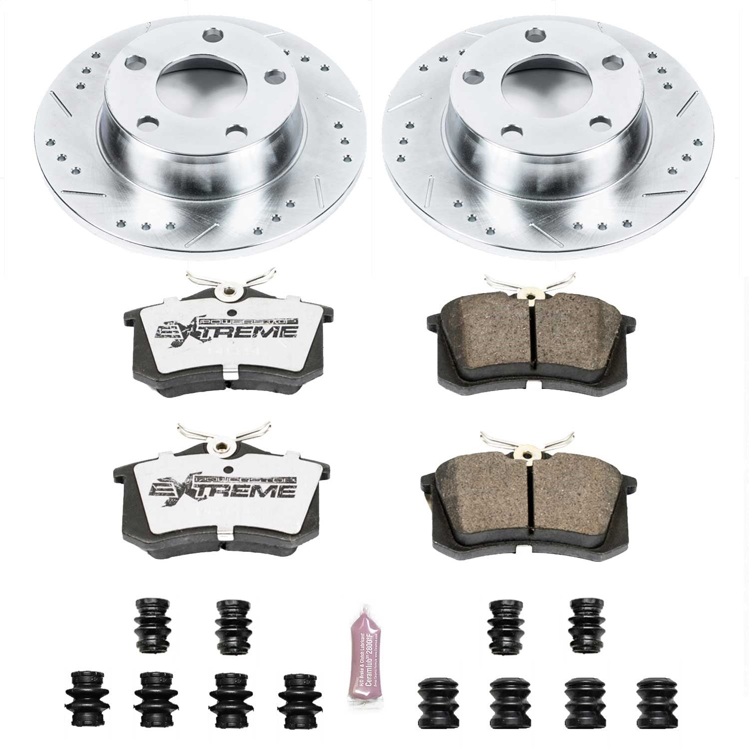 PowerStop Rear Z26 Street Warrior Brake Kit | Audi A6 Quattro (99-04) (K4845-26)