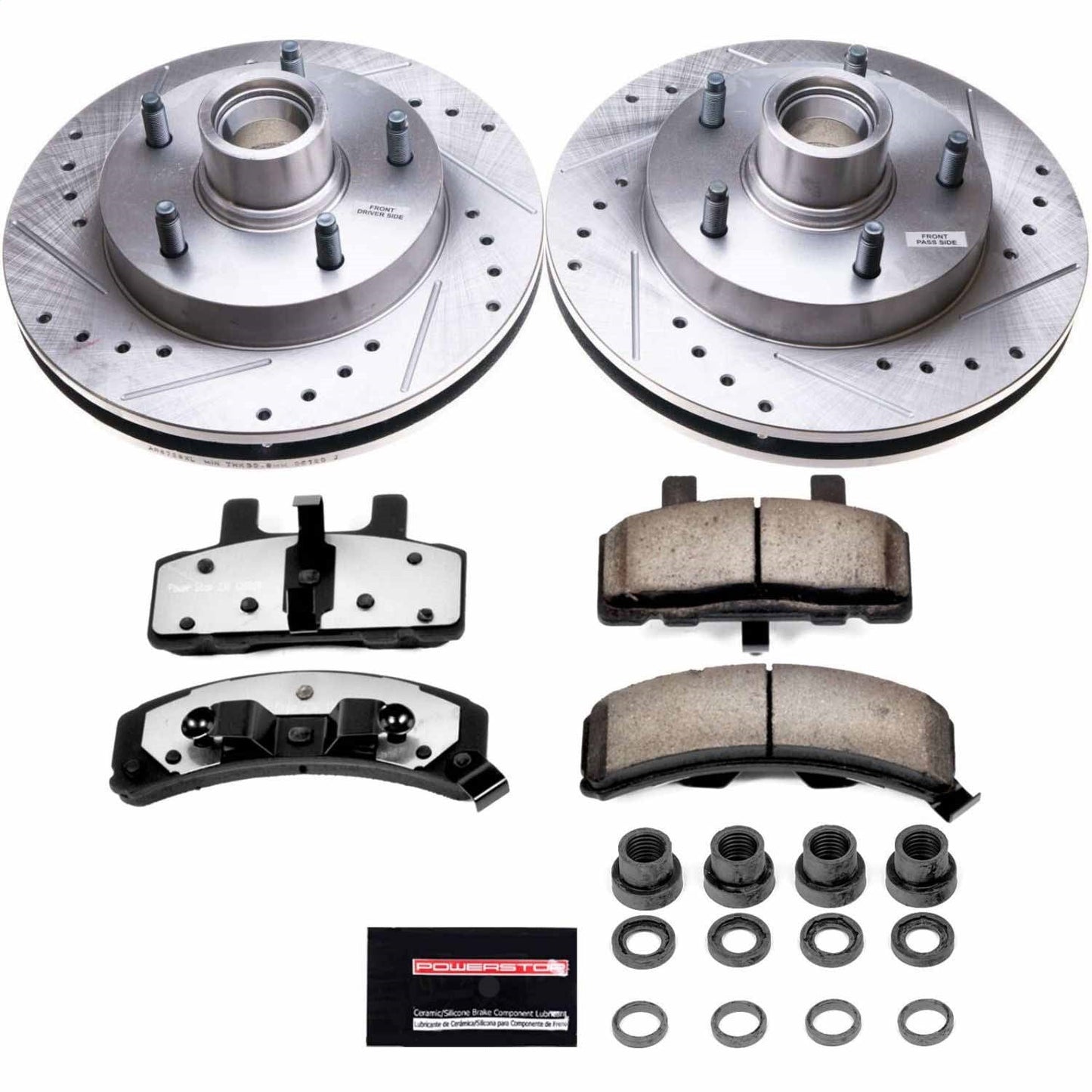PowerStop Front Z36 Truck & Tow Brake Kit | Dodge Ram 1500 (94-99) (K4875-36)