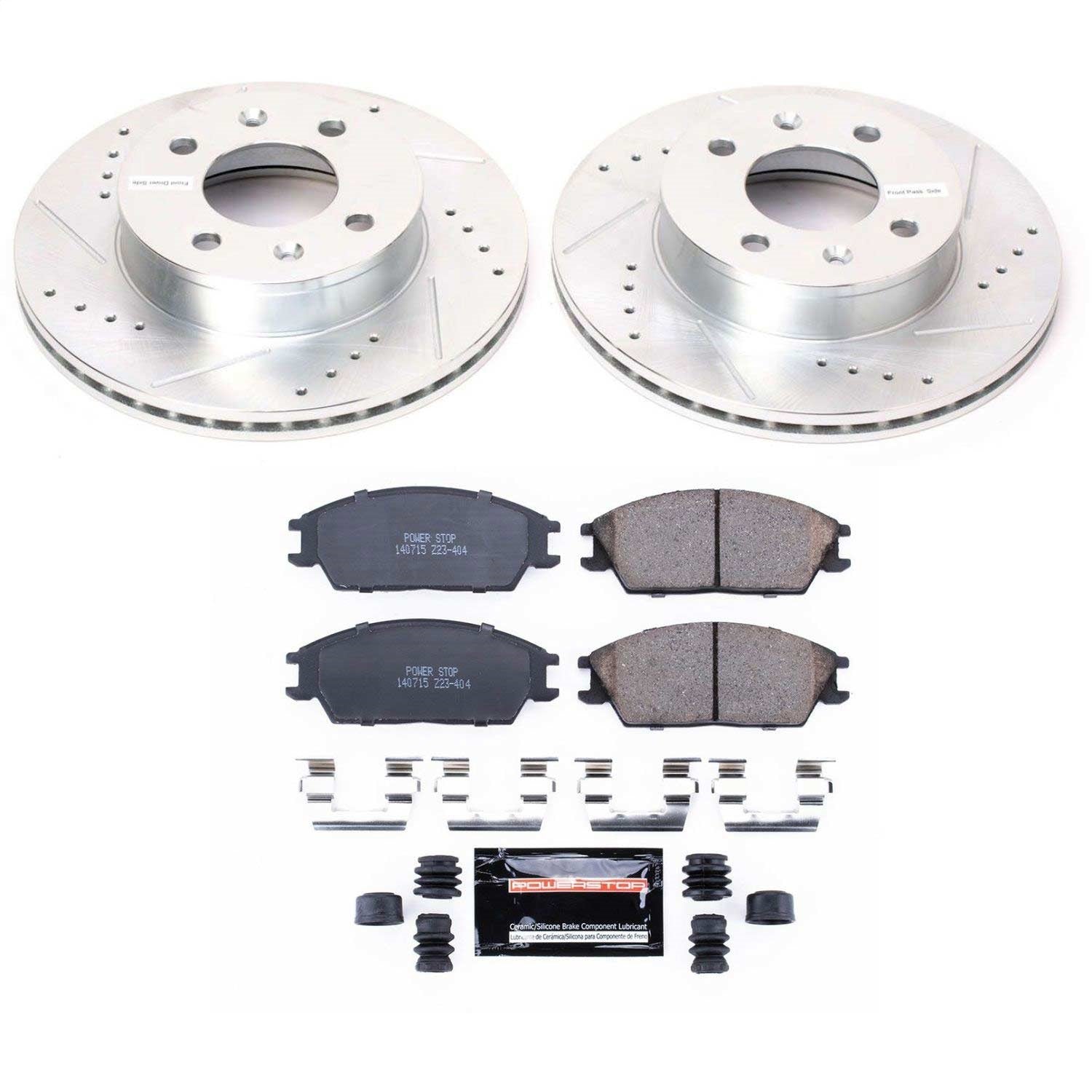 PowerStop Z23 Evolution Sport Front Brake Kit | Hyundai Accent (03-05) (K4909)