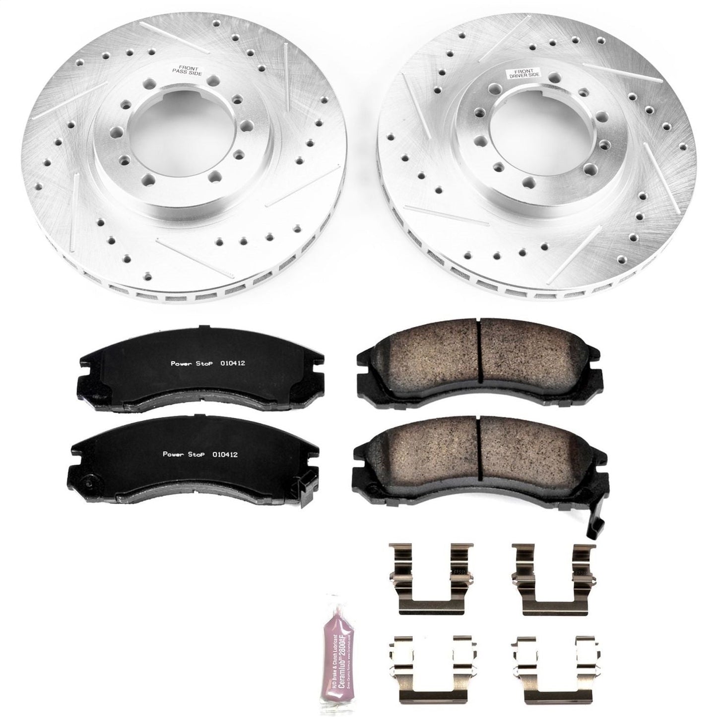 PowerStop Front Z23 Evolution Sport Brake Kit | Mitsubishi Montero (91-96) (K4981)