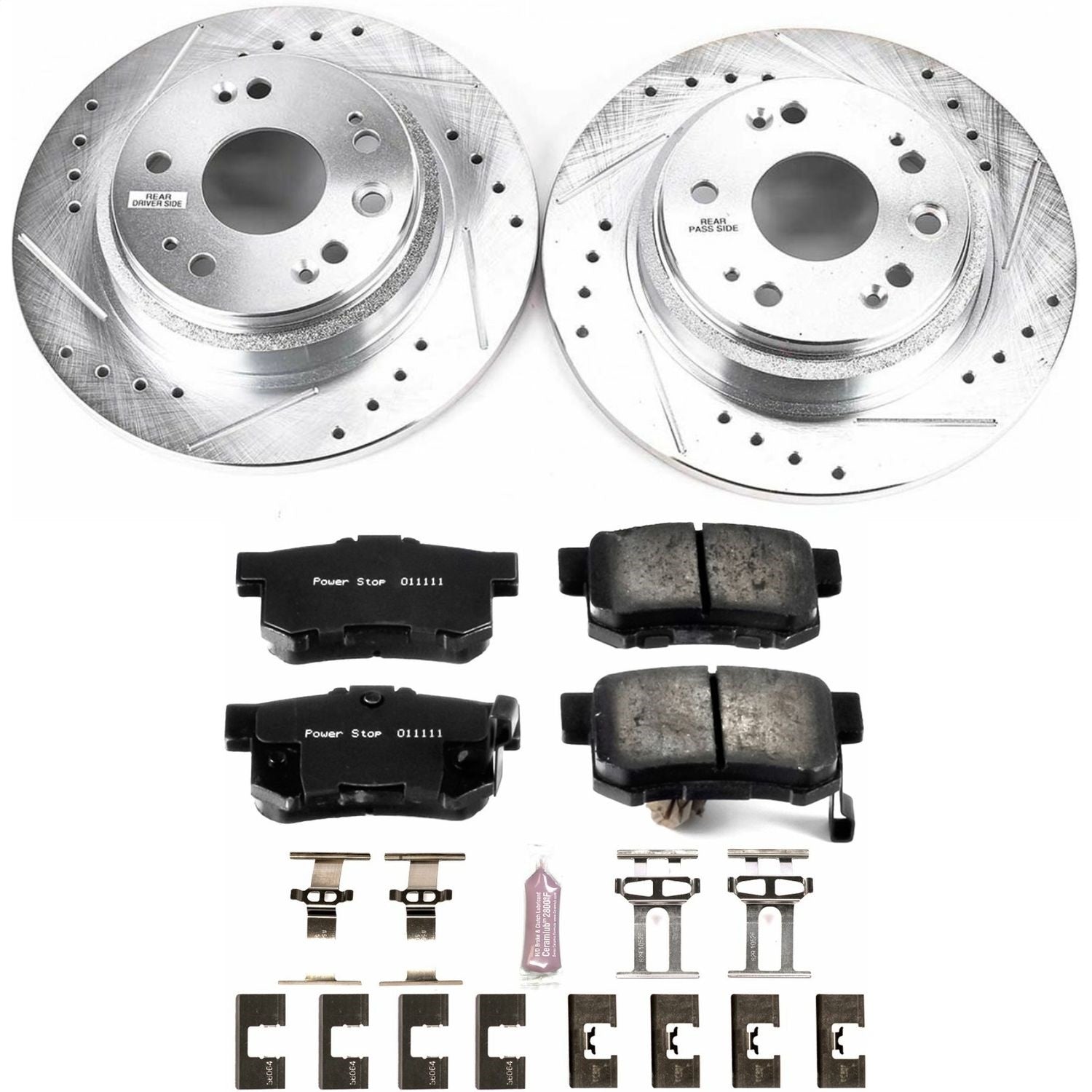 PowerStop Rear Z23 Evolution Sport Brake Kit | Acura RL (02-04) (K4989)