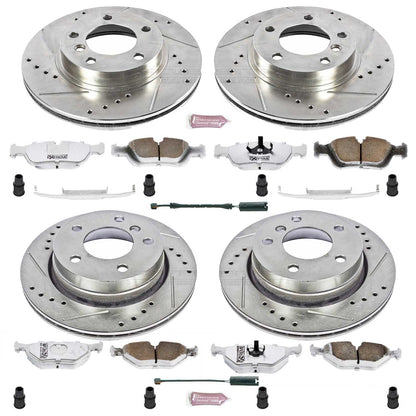 PowerStop Front & Rear Z26 Street Warrior Brake Kit | BMW 323i (98-99) (K499-26)