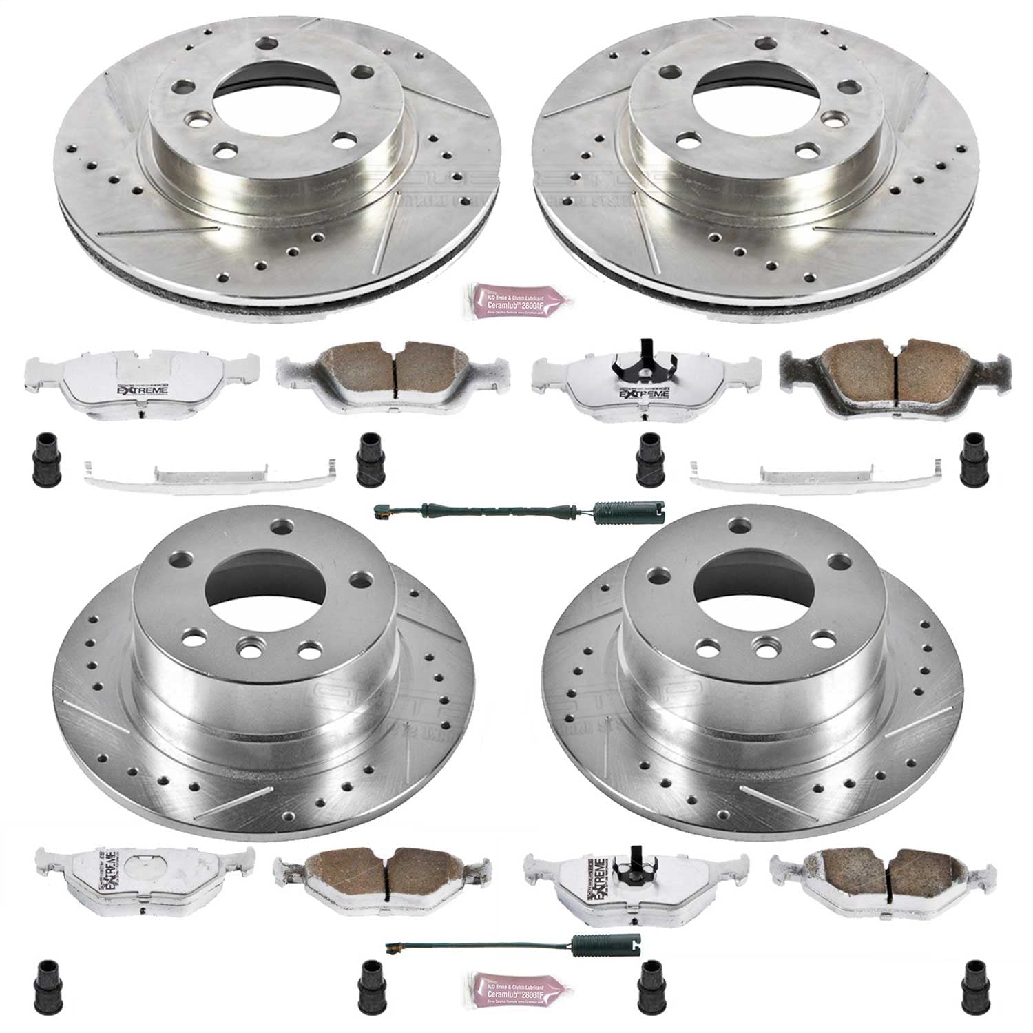 PowerStop Front & Rear Z26 Street Warrior Brake Kit | BMW Z3 (97-02) (K500-26)