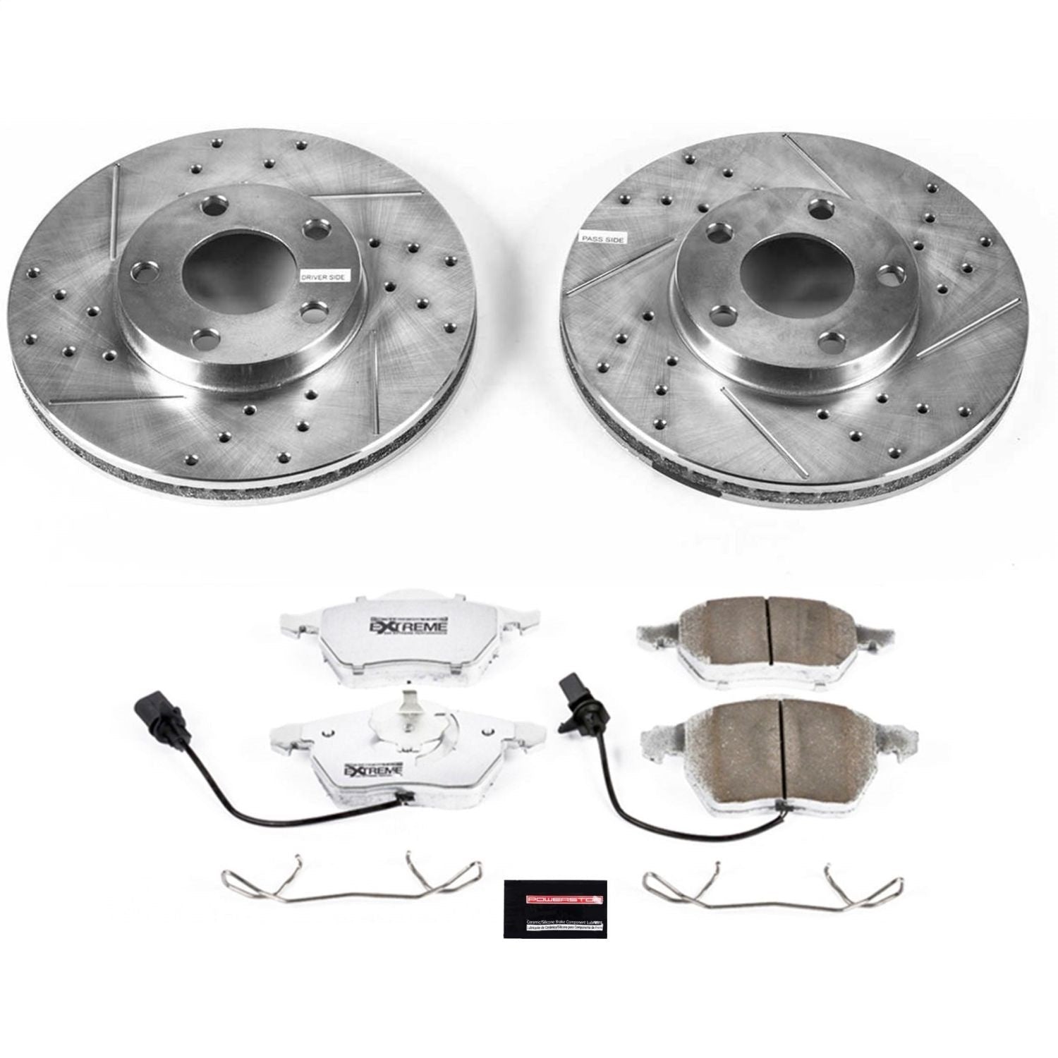 PowerStop Z26 Street Warrior Front Brake Kit | Volkswagen Passat (98) (K5012-26)