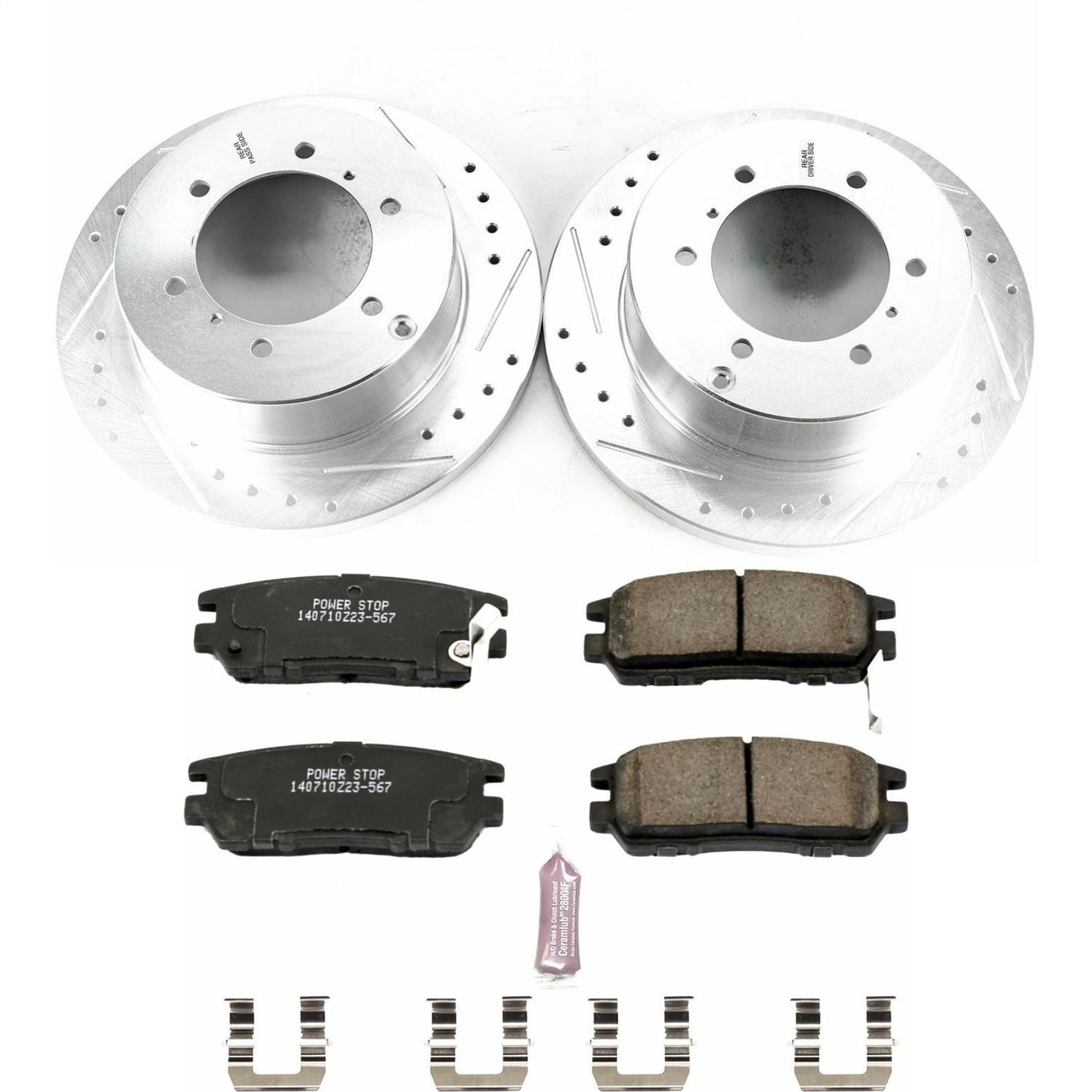 PowerStop Rear Z23 Evolution Sport Brake Kit | Mitsubishi Montero (91-00) (K5022)