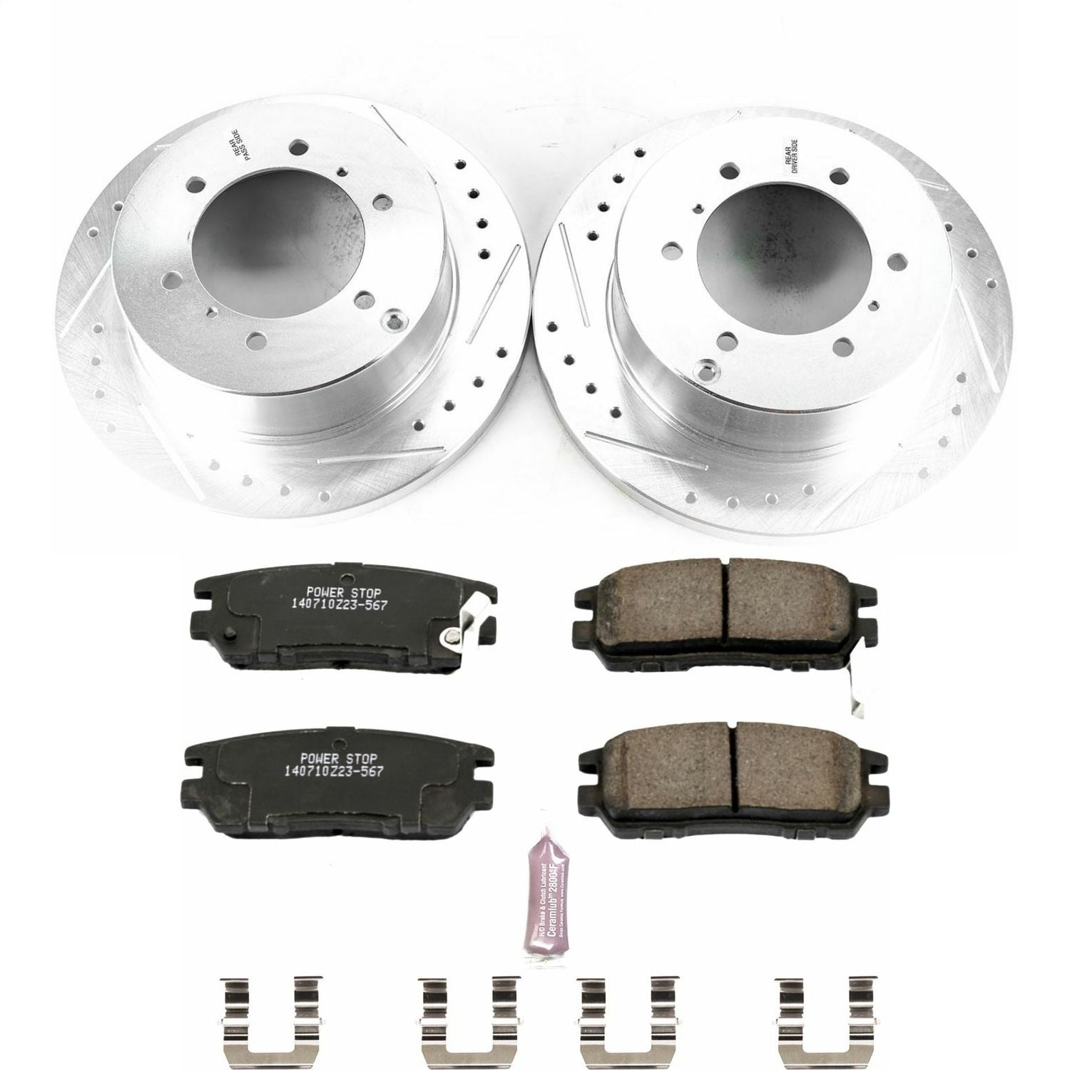PowerStop Rear Z23 Evolution Sport Brake Kit | Mitsubishi Montero (91-00) (K5022)