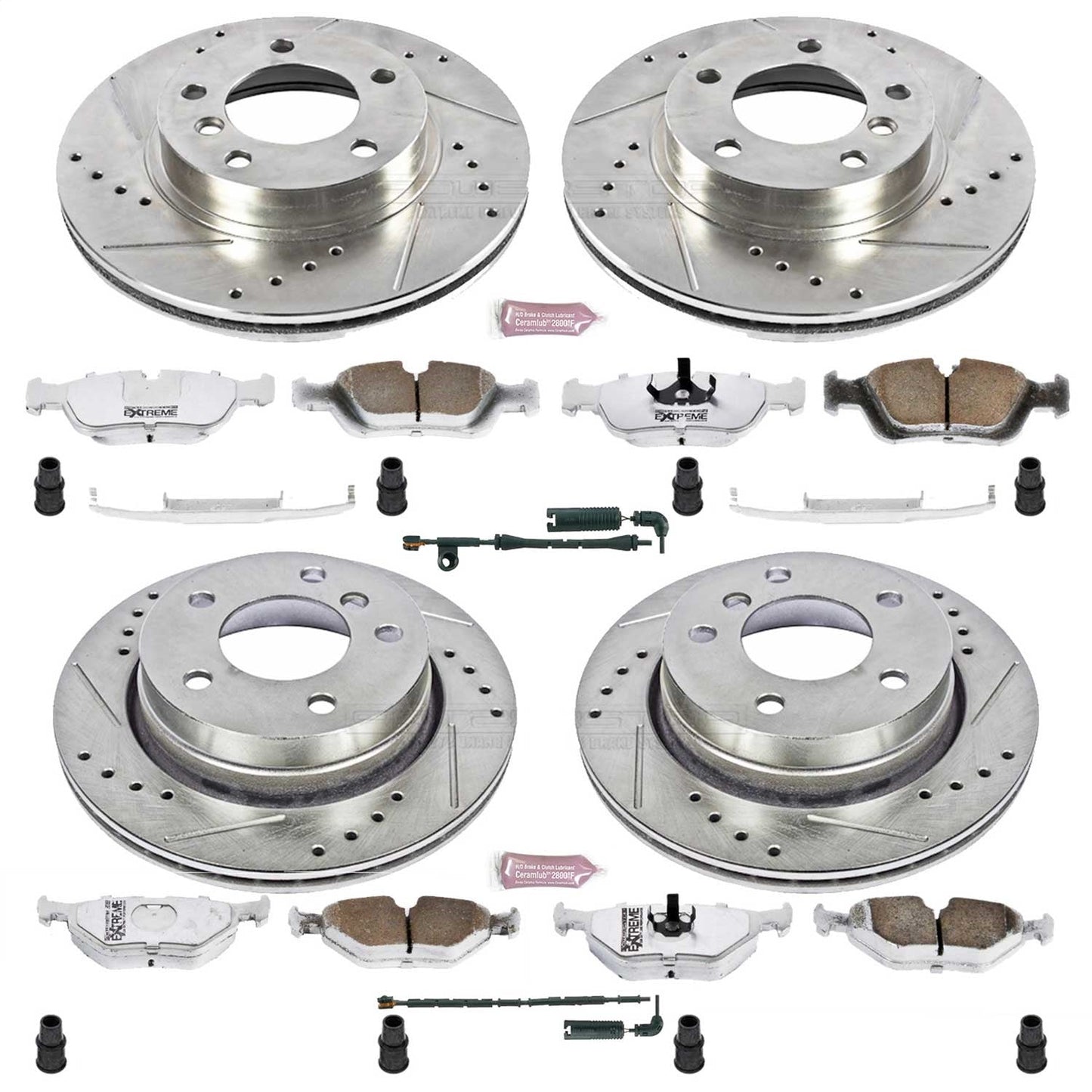 PowerStop Front & Rear Z26 Street Warrior Brake Kit | BMW 323Ci (K507-26)