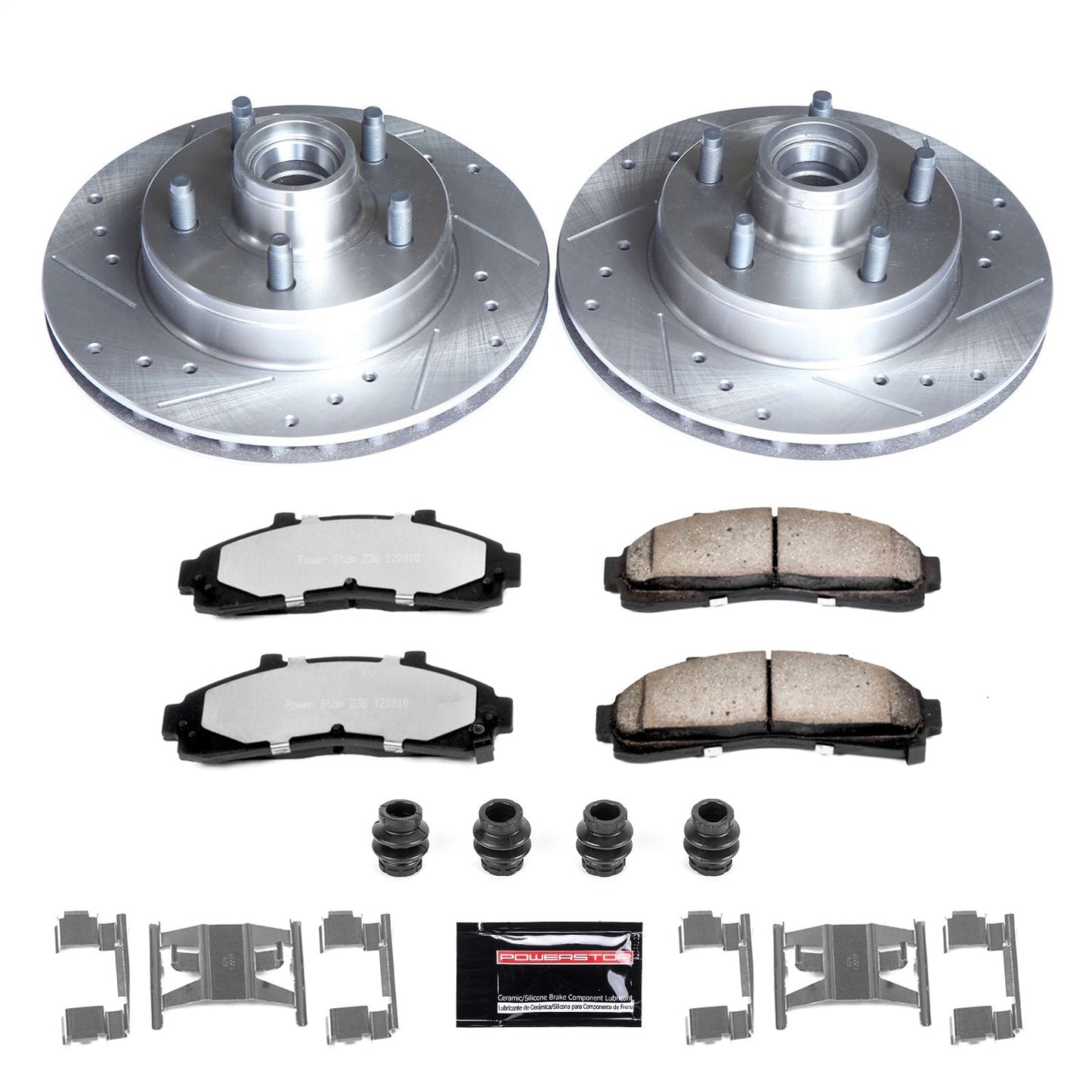 PowerStop Front Z36 Truck & Tow Brake Kit | Ford Ranger (95-97) (K5079-36)