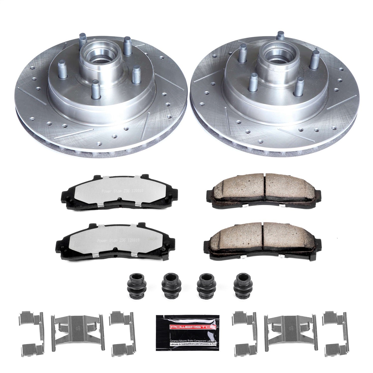 PowerStop Front Z36 Truck & Tow Brake Kit | Ford Ranger (95-97) (K5079-36)