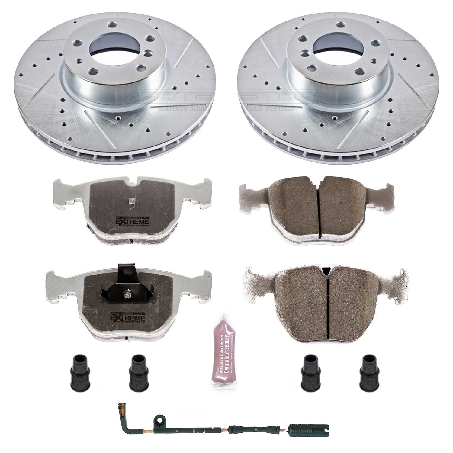 PowerStop Front Z26 Street Warrior Brake Kit | BMW 540i (97-00) (K508-26)
