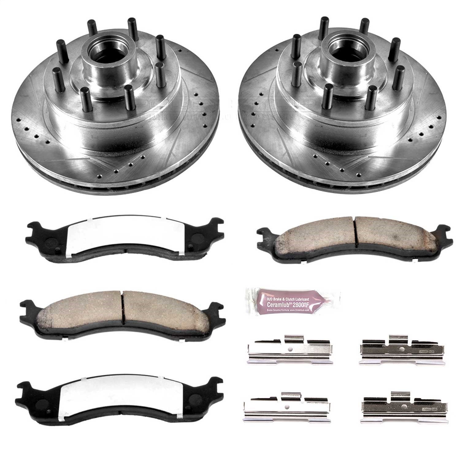 PowerStop Front Z36 Truck & Tow Brake Kit | Ford E-350 Super Duty (99-07) (K5088-36)