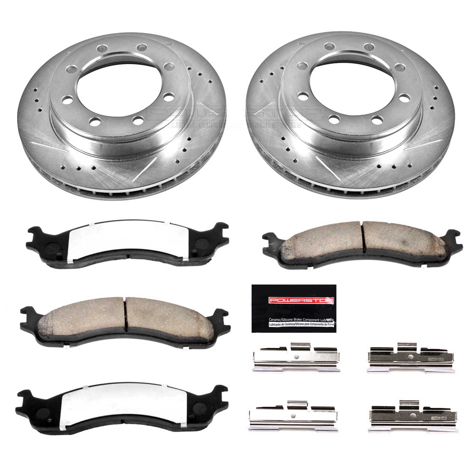 PowerStop Front Z36 Truck & Tow Brake Kit | Ford F-250 (95-99) (K5089-36)
